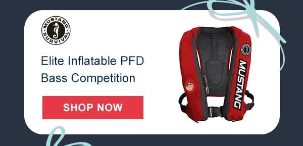 Mustang Elite Inflatable PFD Bass Competition | Shop Now