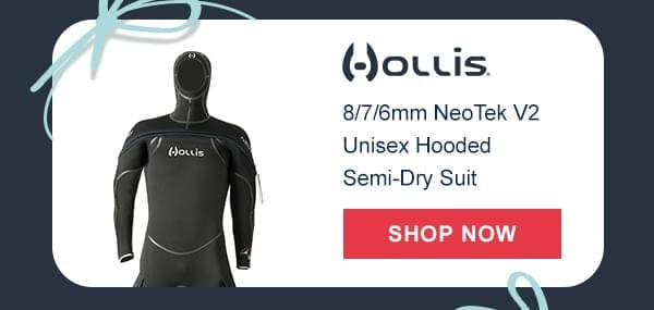 Hollis 8/7/6mm NeoTek V2 Unisex Hooded Semi-Dry Suit | Shop Now