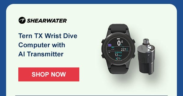 Shearwater Tern TX Wrist Dive Computer with AI Transmitter | Shop Now