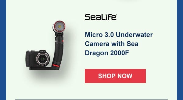 SeaLife Micro 3.0 Underwater Camera with Sea Dragon 2000F | Shop Now