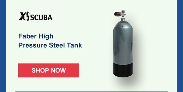 XS Scuba Faber High Pressure Steel Tank | Shop Now