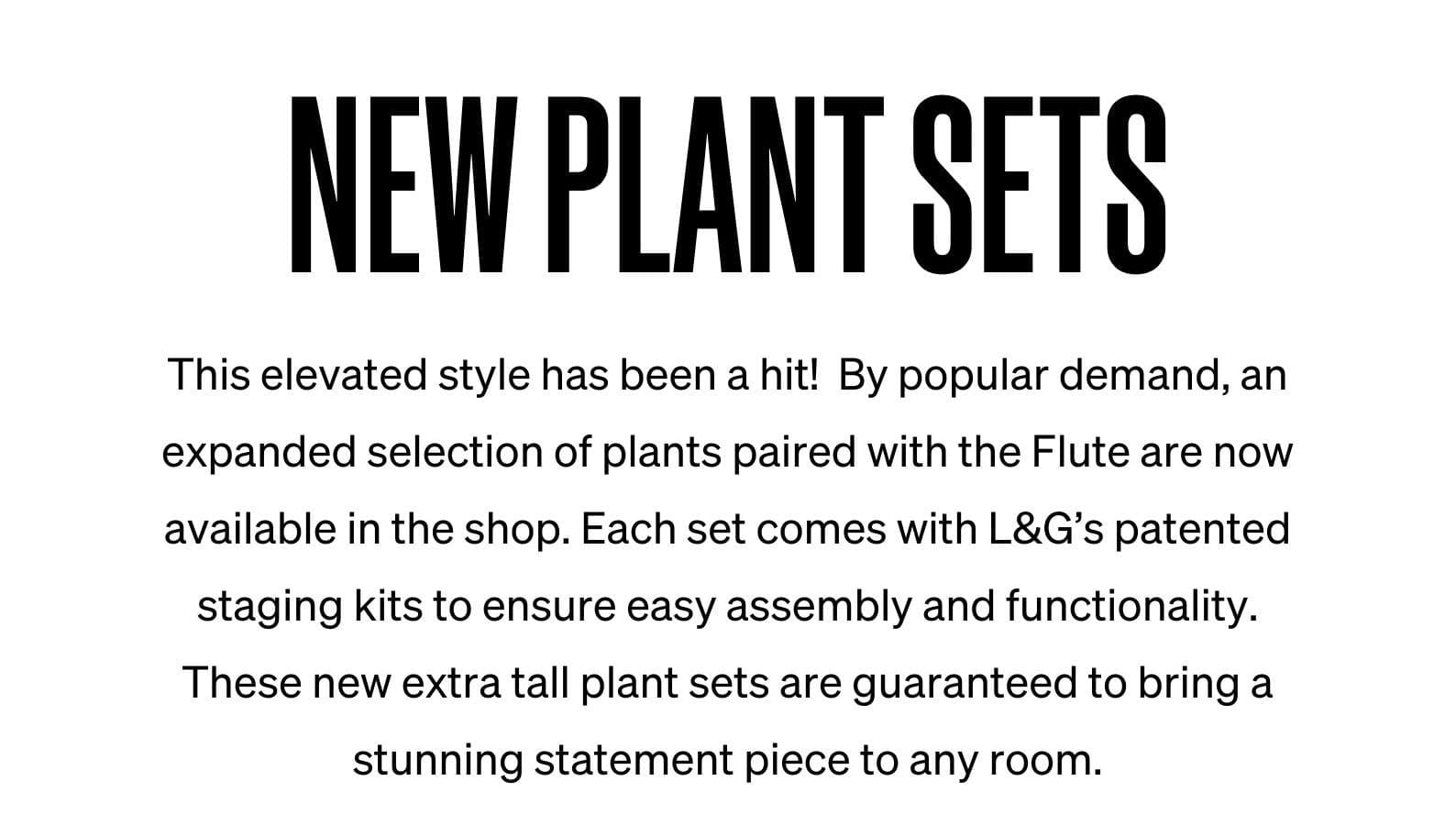 Shop Extra Tall Plant Sets