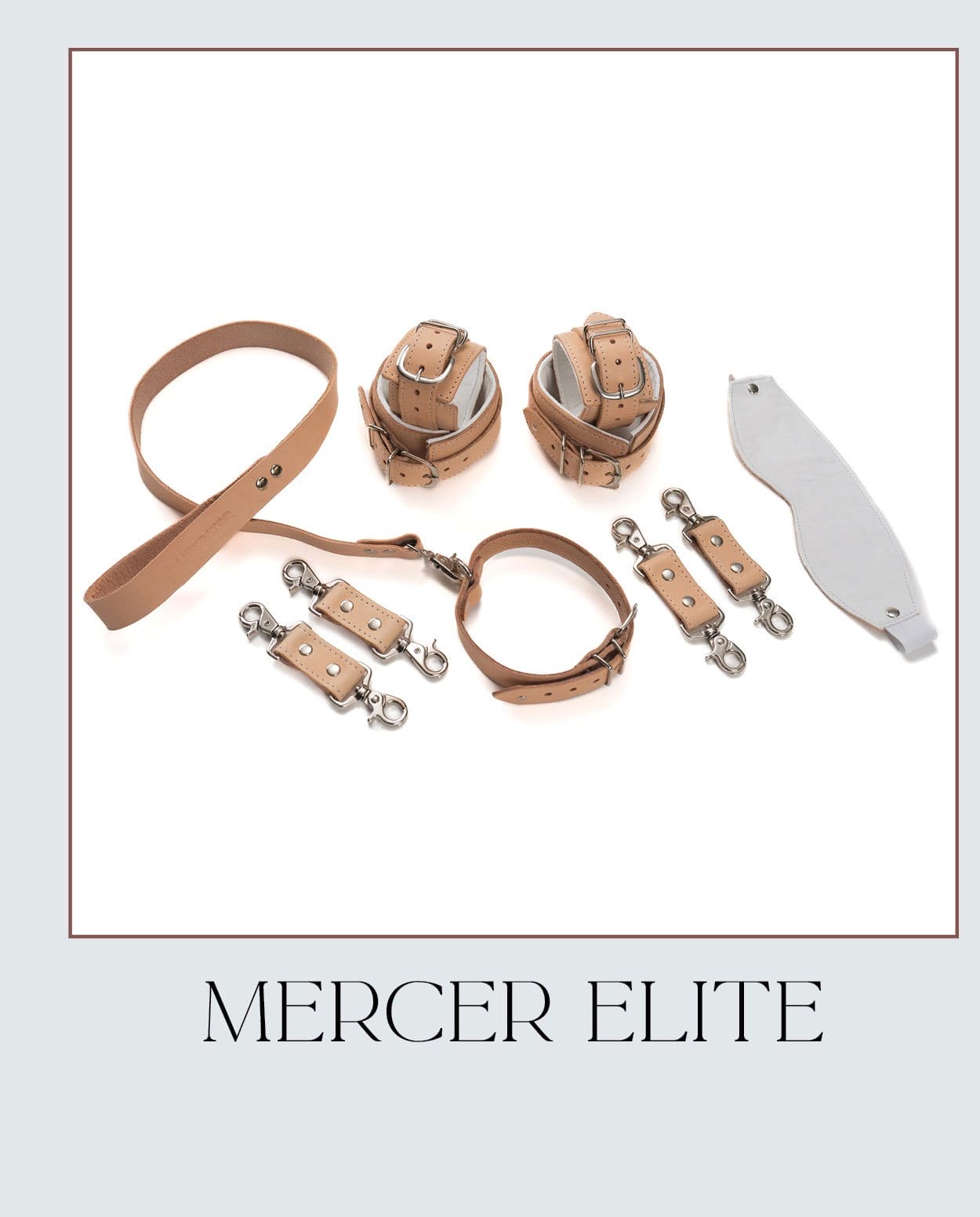 Mercer Premium Bondage Cuff, Collar, and Lead Gift Set