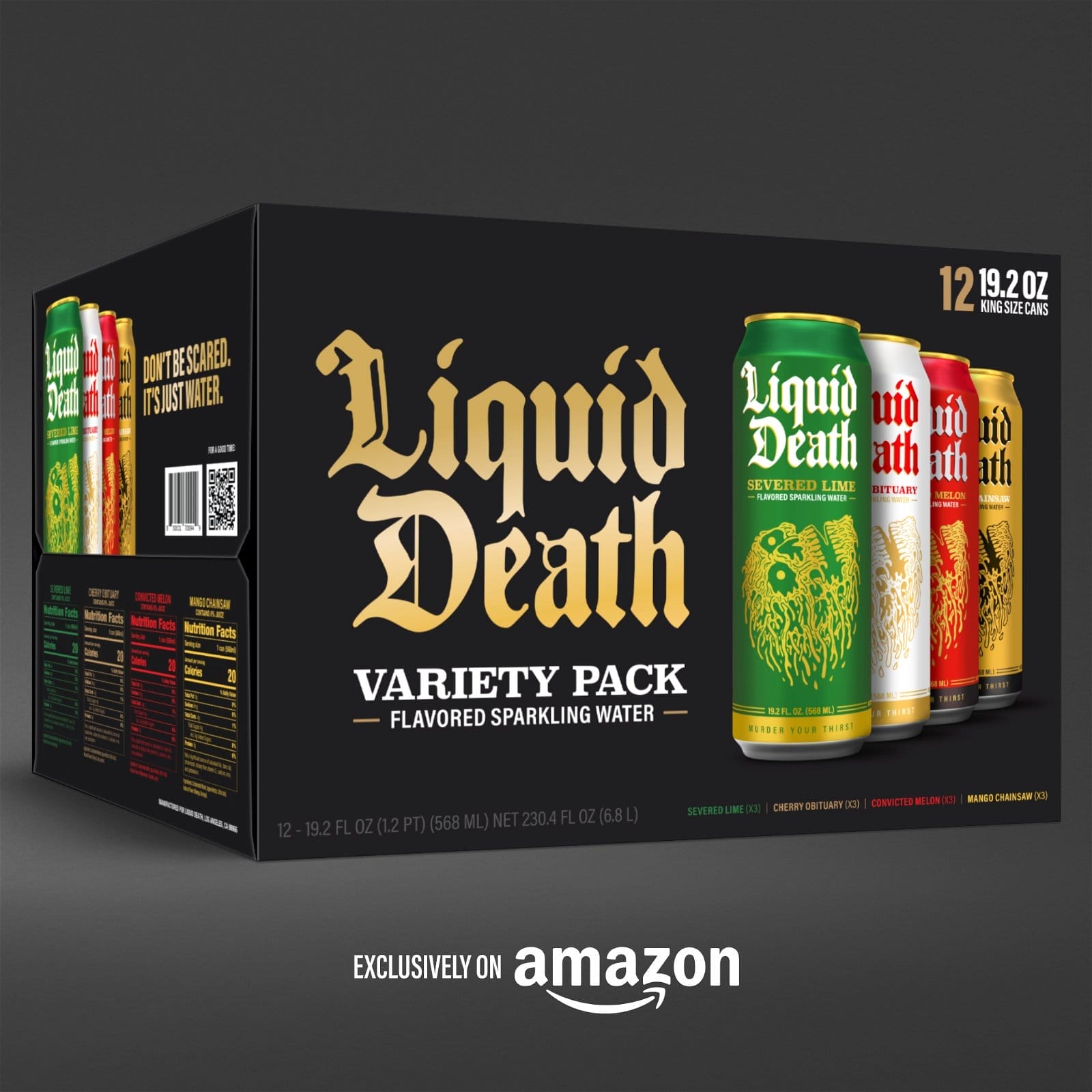 New Liquid Death Sparkling Flavors Variety Pack