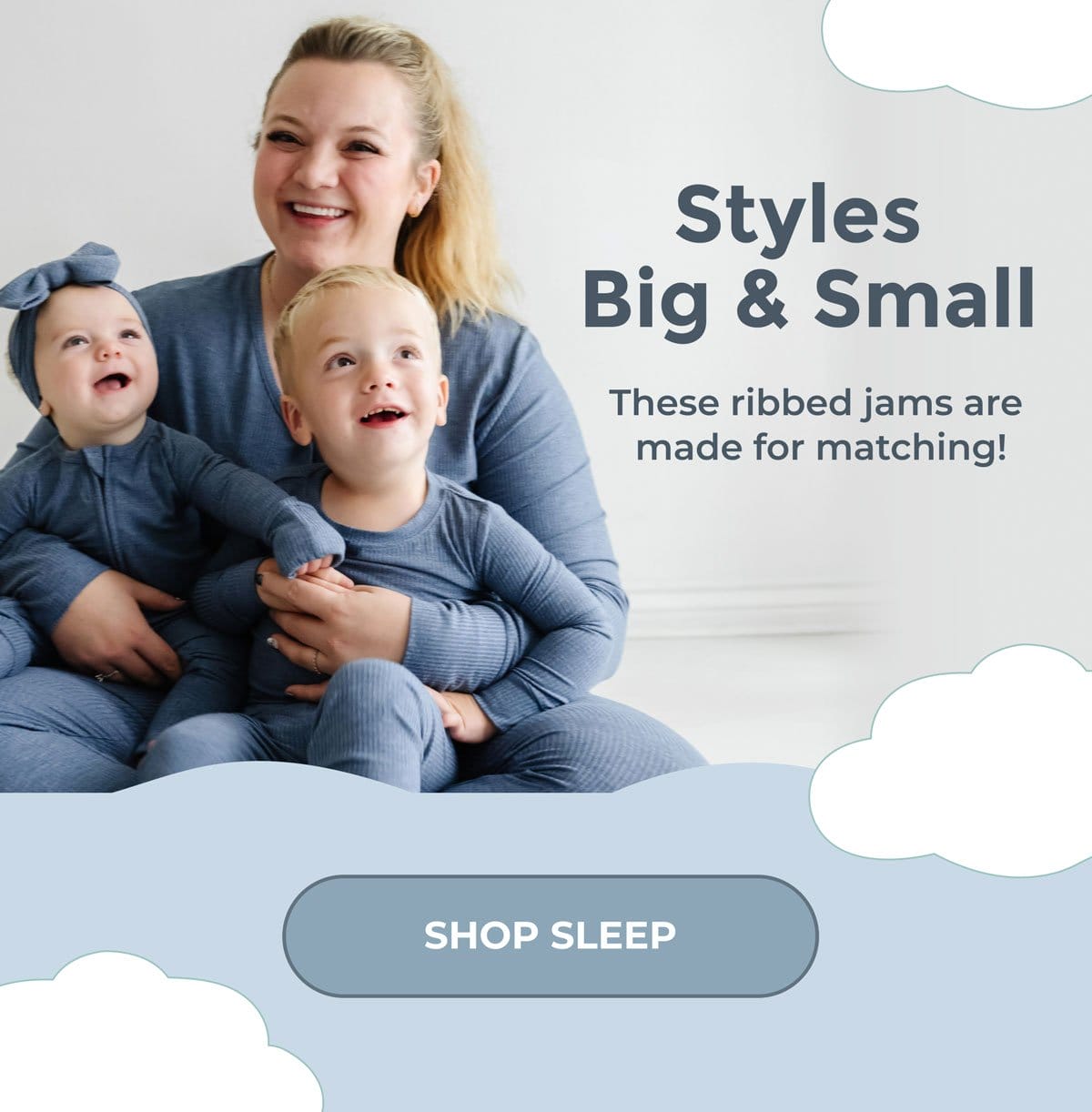 Styles Big & Small | These ribbed jams are made for matching! | SHOP SLEEP