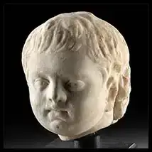 Sensitive Roman Marble Head of a Male Youth