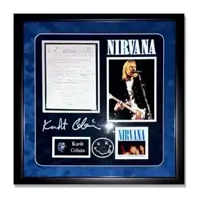 Kurt Cobain Handwritten 'Smells Like Teen Spirit' Lyrics with Personal Drawings and Notes