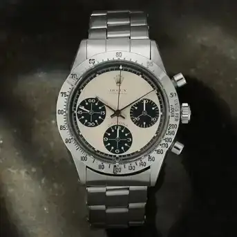 Rolex. A Very Fine and Rare Stainless Steel Manual Wind Chronograph Bracelet Watch