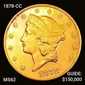1878-CC \\$20 Gold Double Eagle
