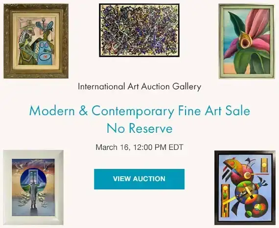 Modern & Contemporary Fine Art Sale/No Reserve