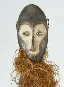 Beautiful Lega Idimu Bearded Mask Bwami Congo African Tribal Art mc 1847