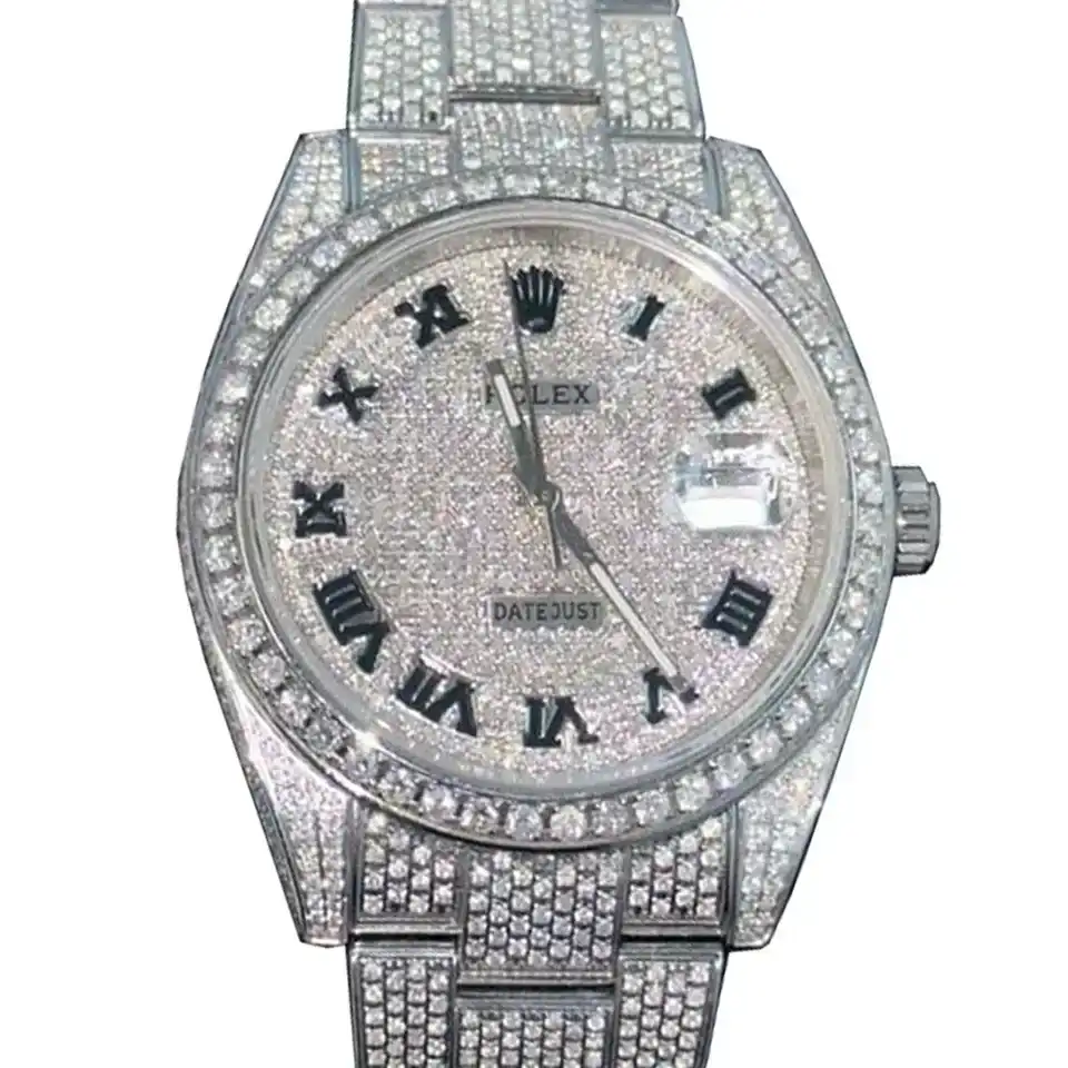 Custom Full Diamond Rolex Ref 126300 41mm