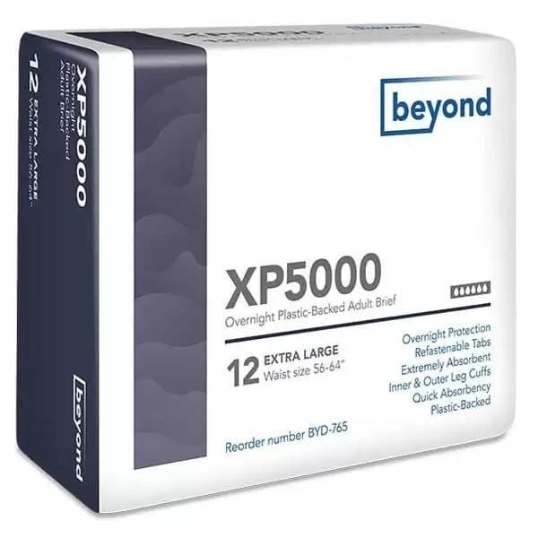 Image of Beyond XP5000 Adult Diapers w/ Plastic Backing