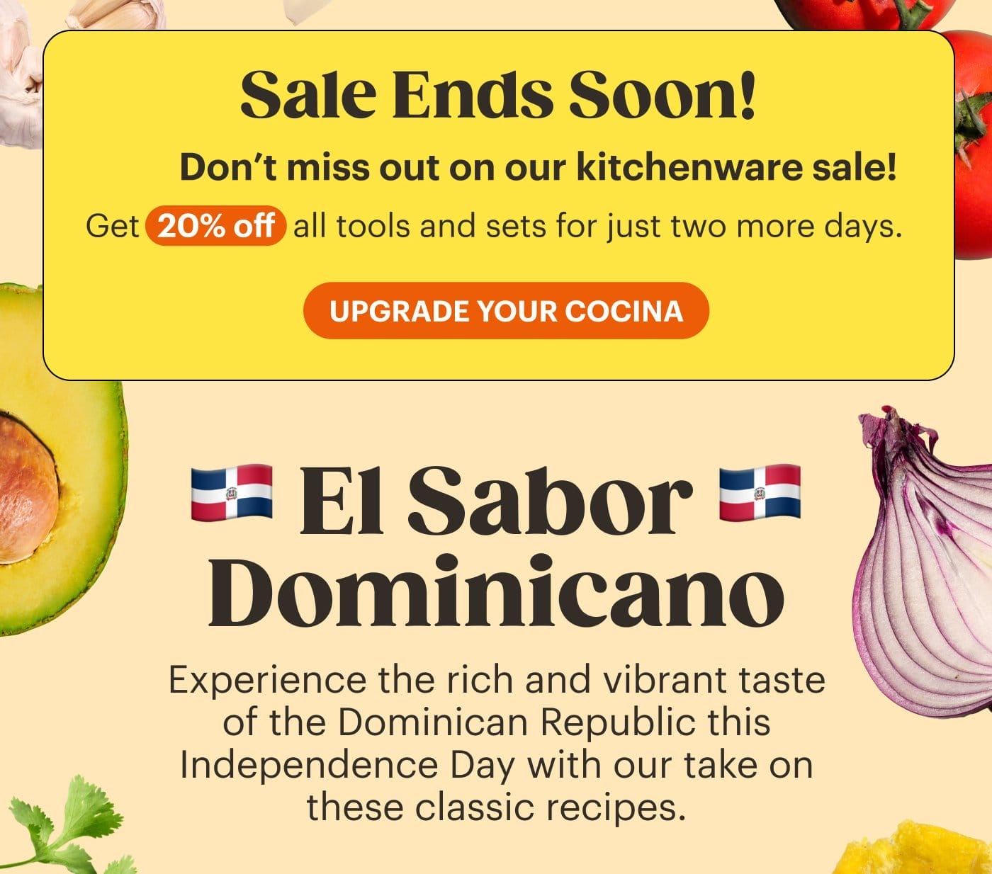 Sale Ends Soon! UPGRADE YOUR COCINA