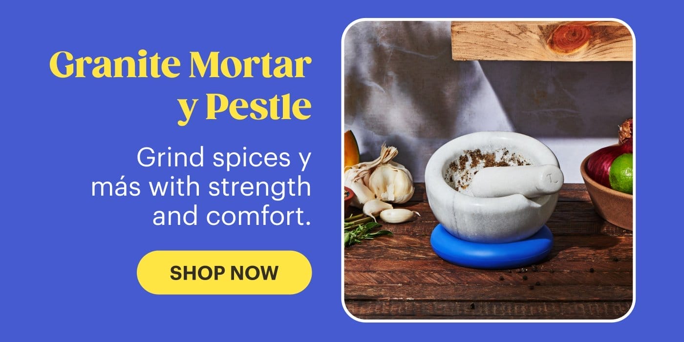 Granite Mortar y Pestle Grind spices y más with strength and comfort.SHOP NOW