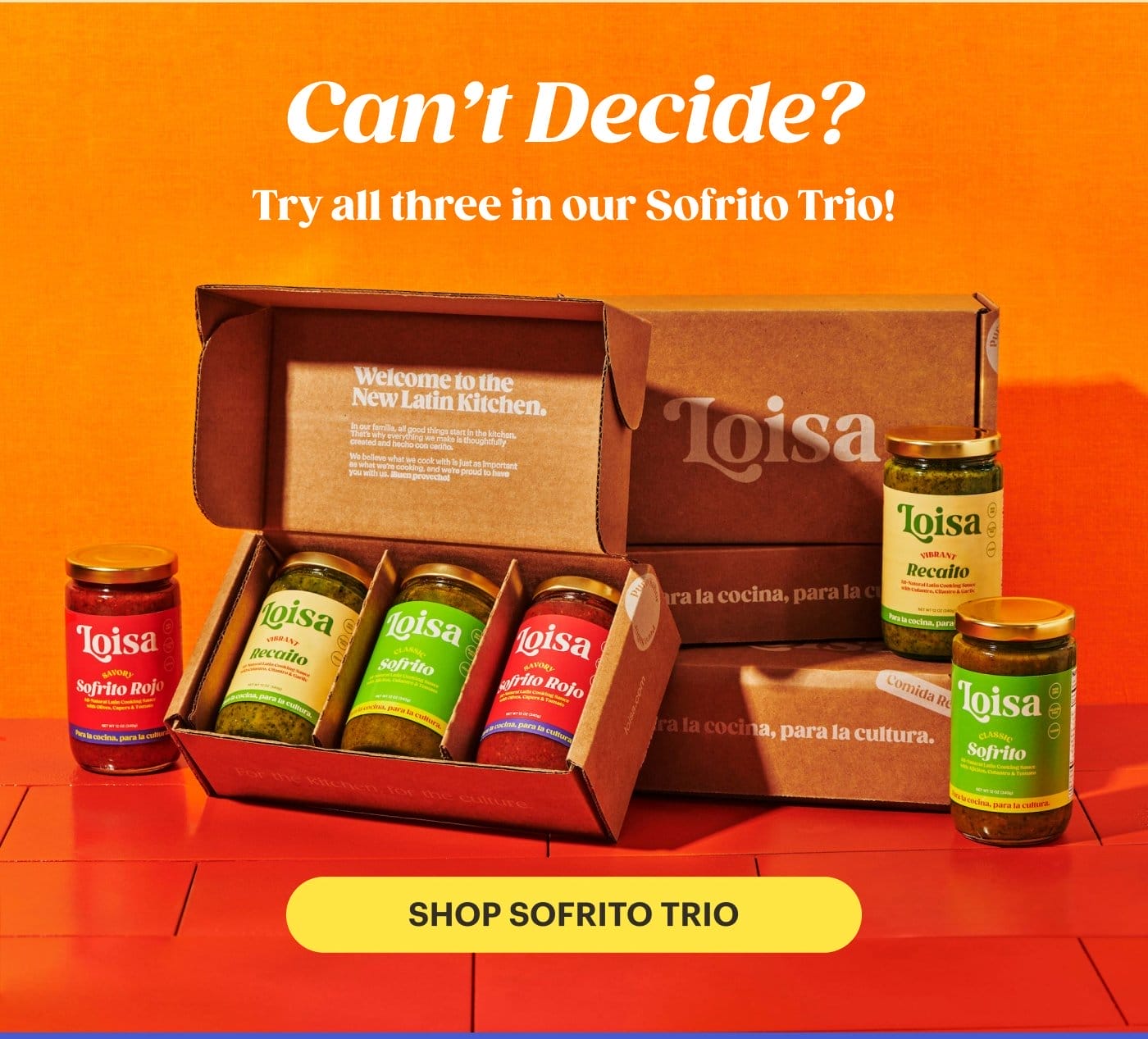 Can't Decide? Try all three in our Sofrito Trio! SHOP SOFRITO TRIO