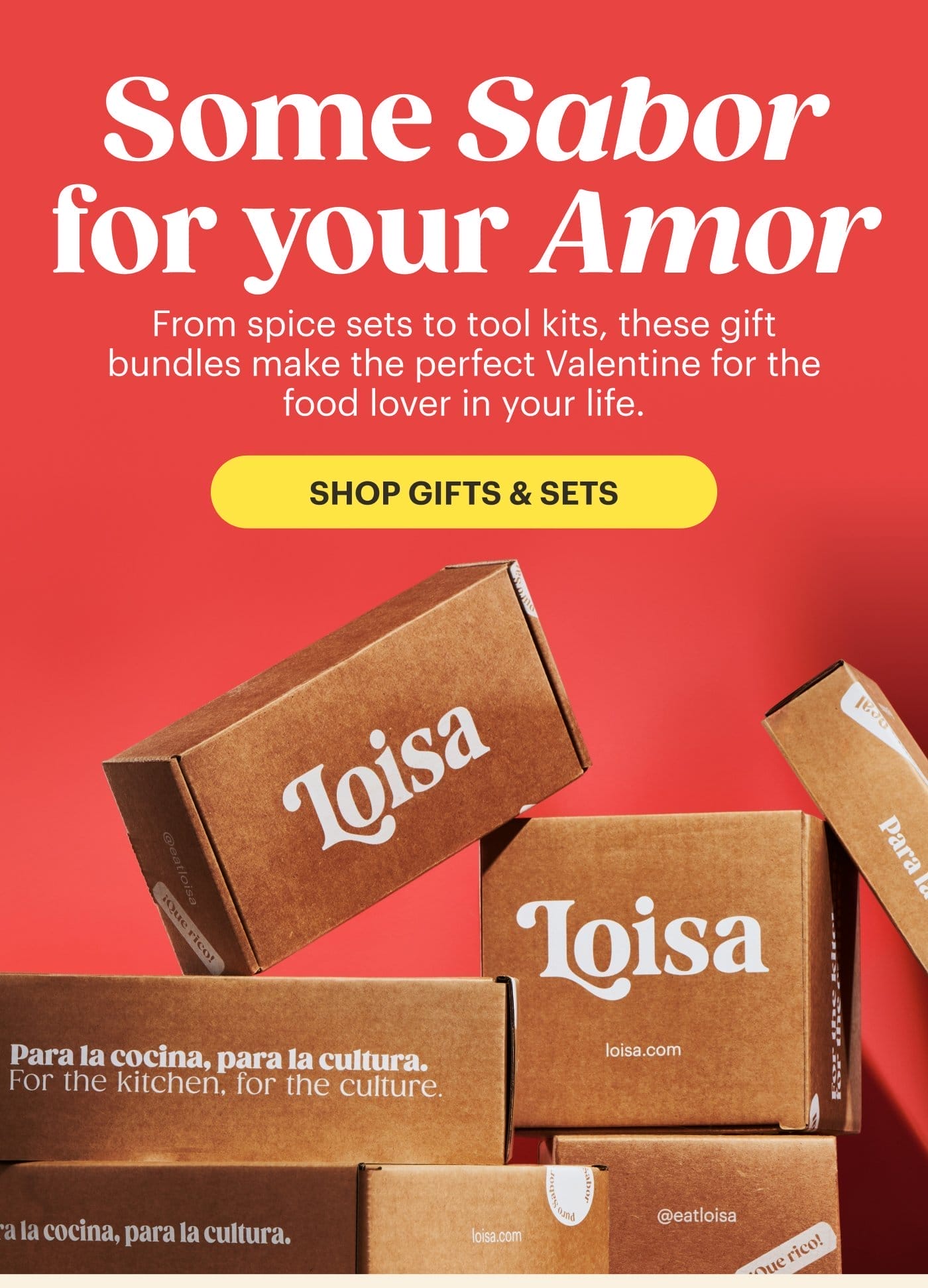 Some sabor for your amor SHOP GIFTS & SETS