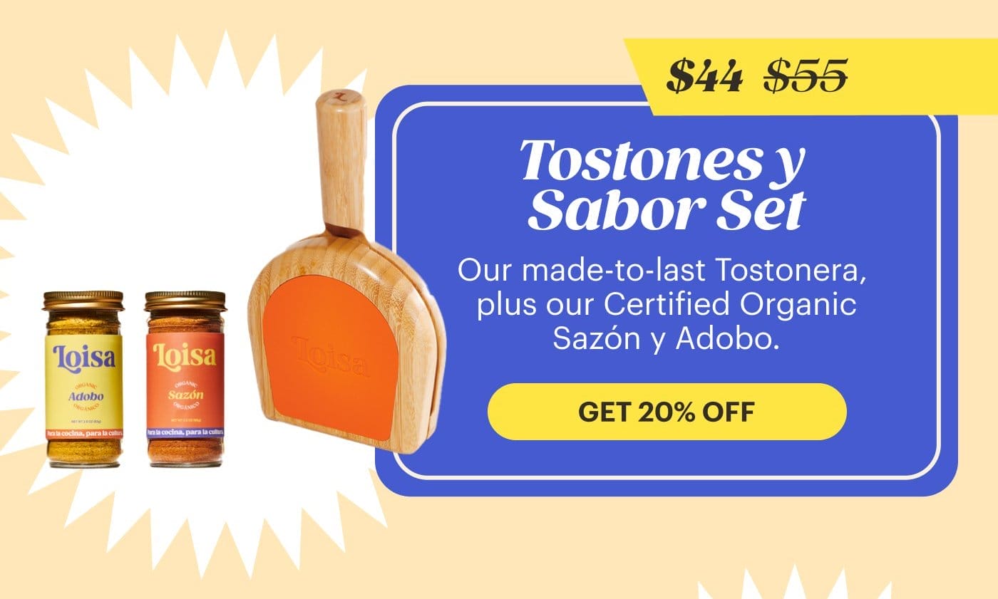 Tostones y Sabor Set GET 20% OFF
