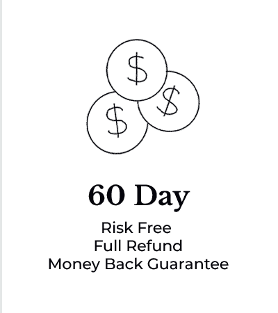 60 Day Risk Free Full Refund Money Back Guarantee