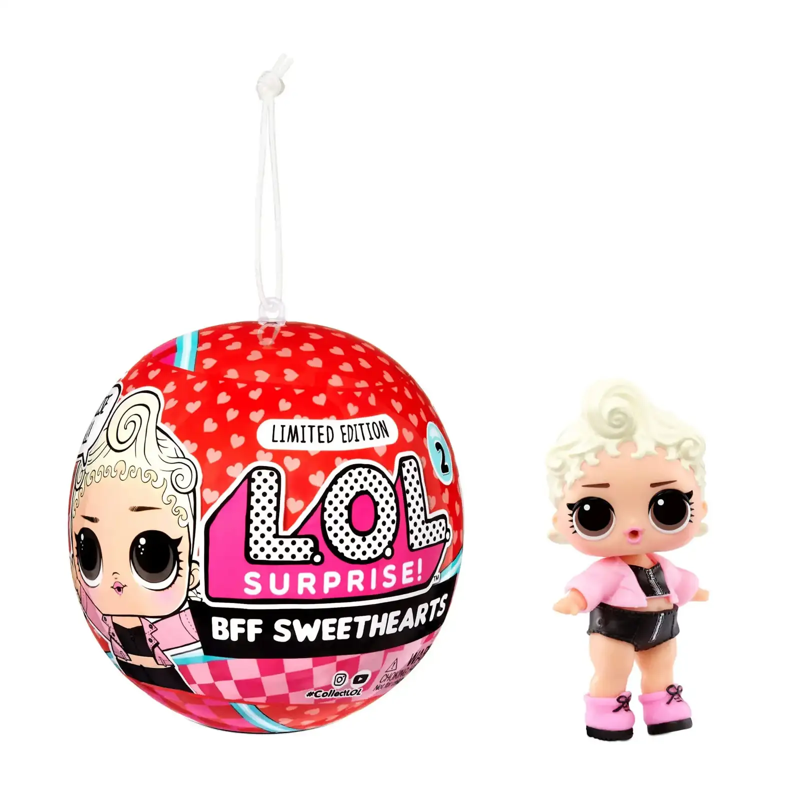 Image of LOL Surprise BFF Sweethearts Pink Baby Doll with 7 Surprises