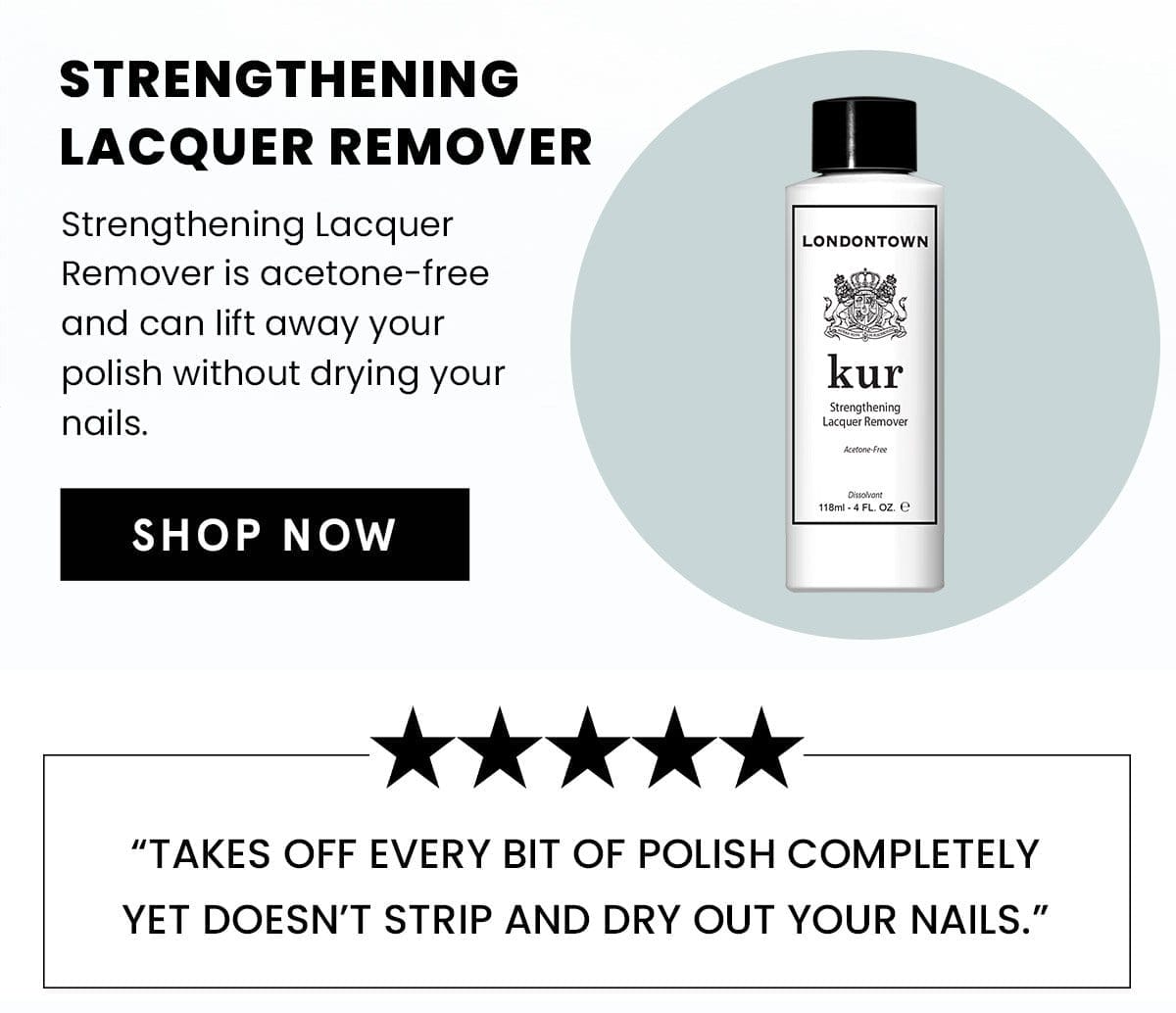 Strengthening Lacquer Remover | Shop Now