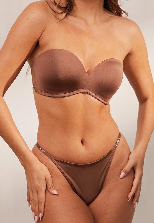 luxury-strapless-bra-thong-briefs-set-chestnut