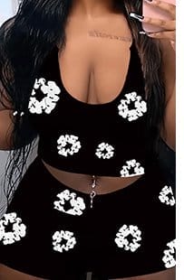 LW Cami Floral Print Shorts Set