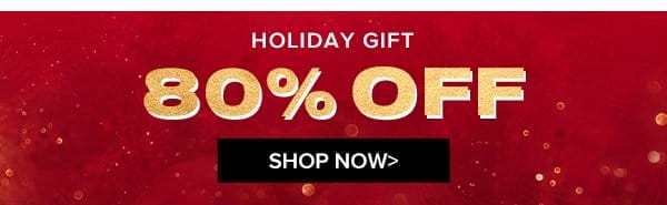 HOLIDAY GIFT 80% OFF