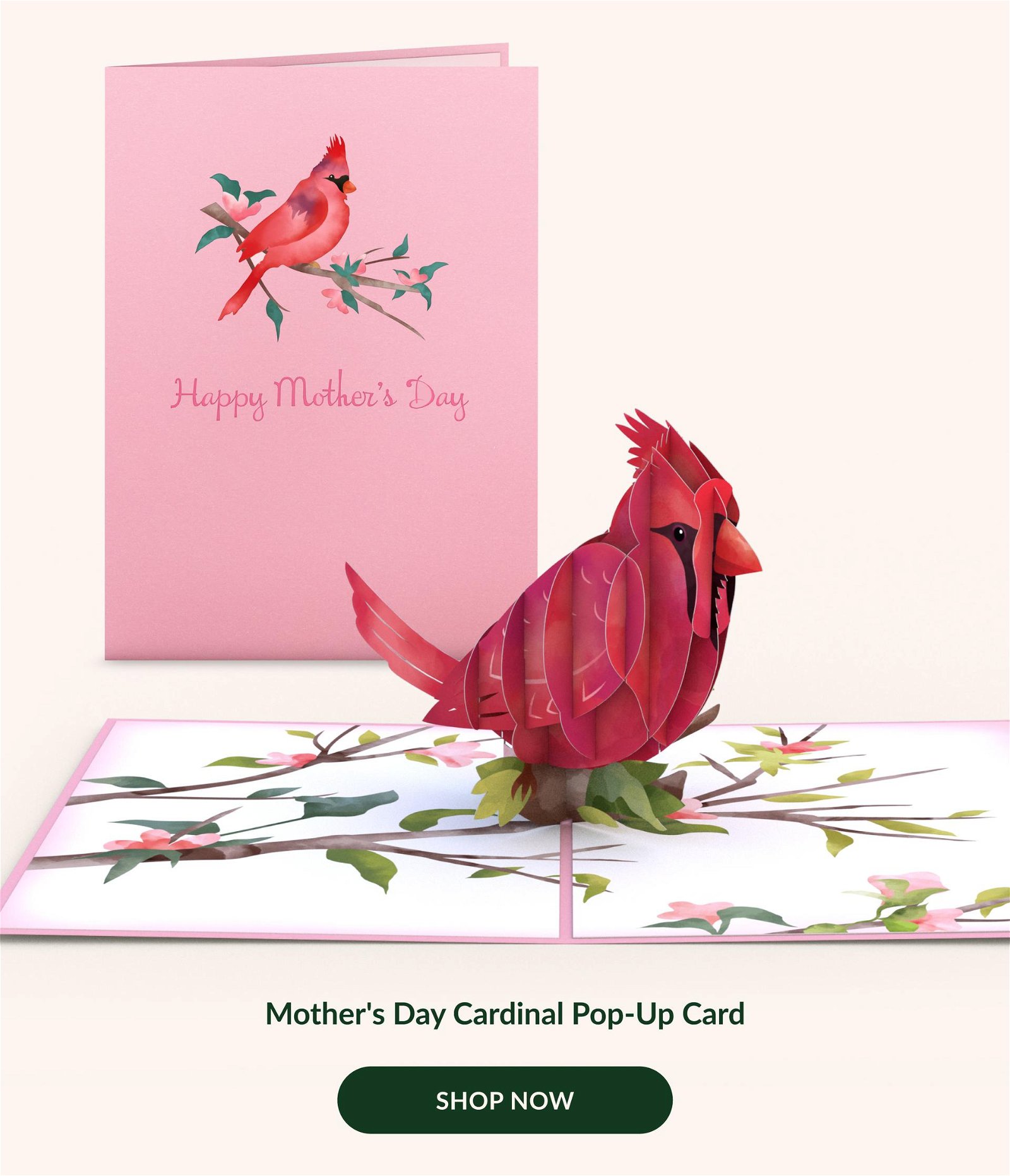 Mother's Day Cardinal Pop-Up Card | SHOP NOW