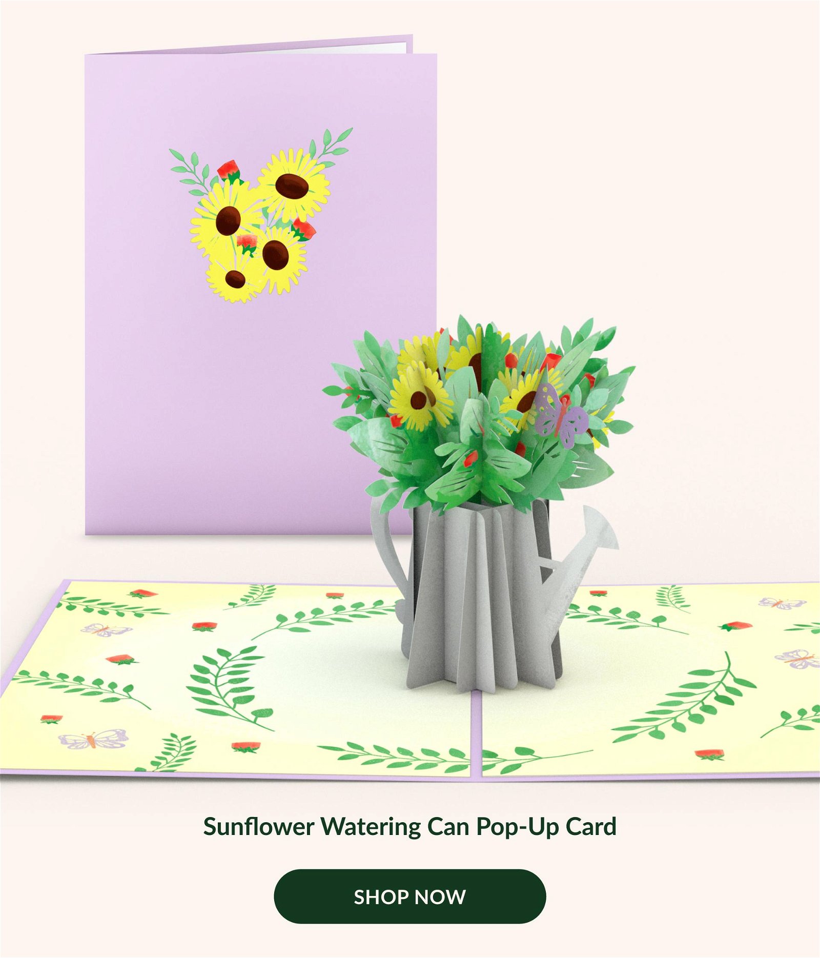 Sunflower Watering Can Pop-Up Card | SHOP NOW