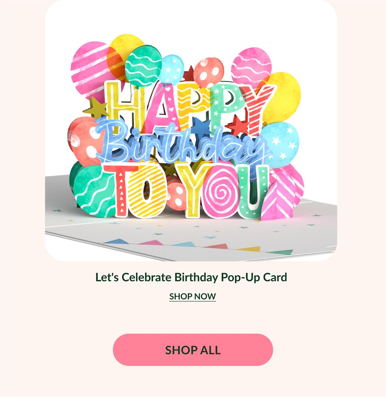 Let's Celebrate Birthday Pop-Up Card