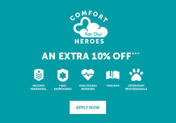 An extra 10% off for Heroes | APPLY NOW >>