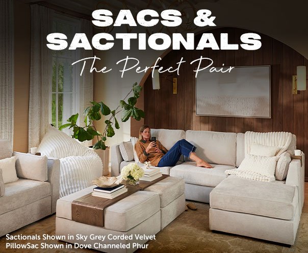 Sacs & Sactionals | The Perfect Pair