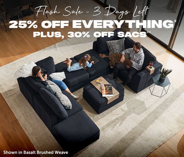 Flash Sale | 25% Off Everything plus 30% Off Sacs