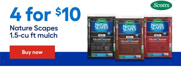 Scotts. 4 for \\$10 Nature Scapes 1.5-cu ft mulch