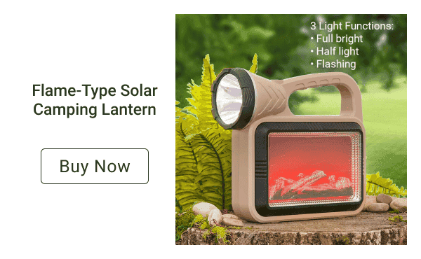 Flame-Type Solar Camping Lantern