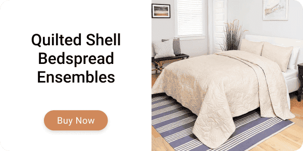 Quilted Shell Bedspread Ensembles