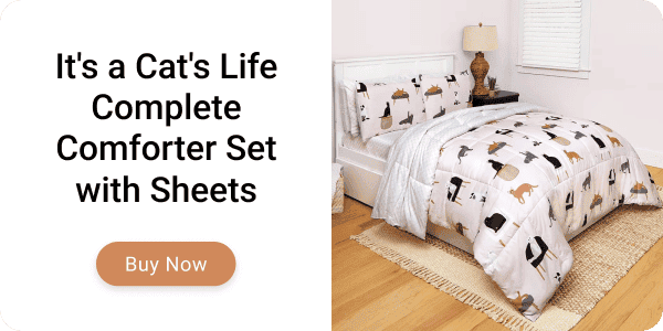 It's a Cat's Life Complete Comforter Set with Sheets