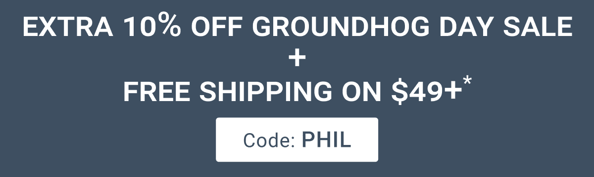 Groundhod Day Sale Shipping Offer