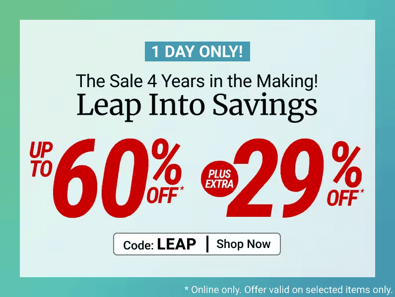 Leap Into Savings Sale