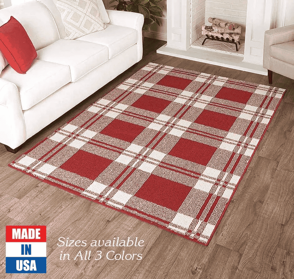 Plaid Decorative Rug Collection