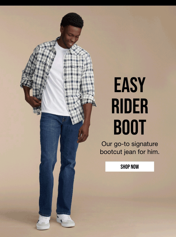 EASY | RIDER | BOOT | Our go-to signature | bootcut jean for him. | SHOP NOW