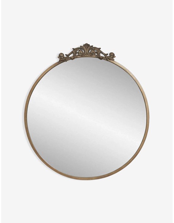 Tulca Round Mirror - Gold