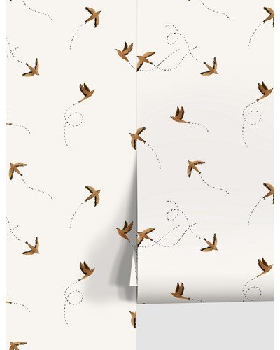 Sparrow Wallpaper by Rylee + Cru-Rust