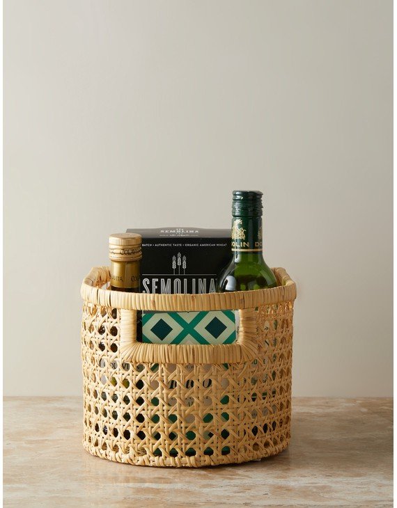 Cane Basket by Sarah Sherman Samuel - Natural / Medium