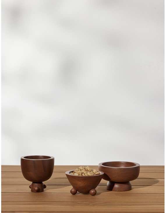 Mini Bowls (Set of 3) by Sarah Sherman Samuel - Walnut