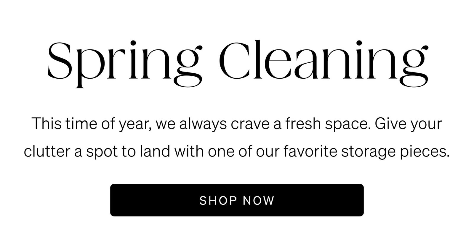 Shop Spring Cleaning