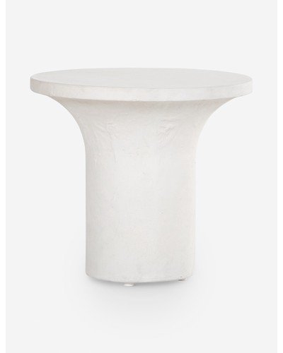 Ramos Low Round Side Table-White