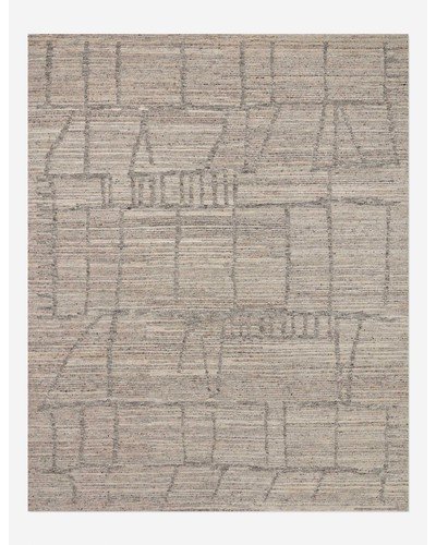 Franca Hand-Knotted Wool Rug-Pebble and Granite / 2' x 3'