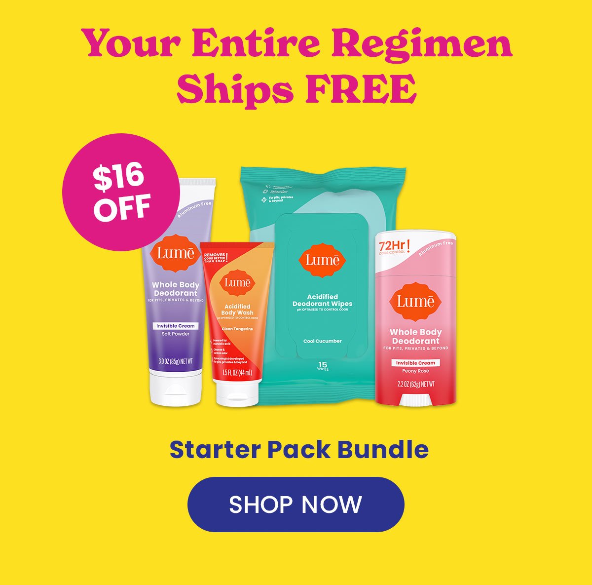 Your Entire Regimen Ships FREE